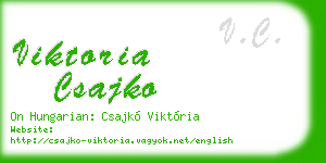 viktoria csajko business card